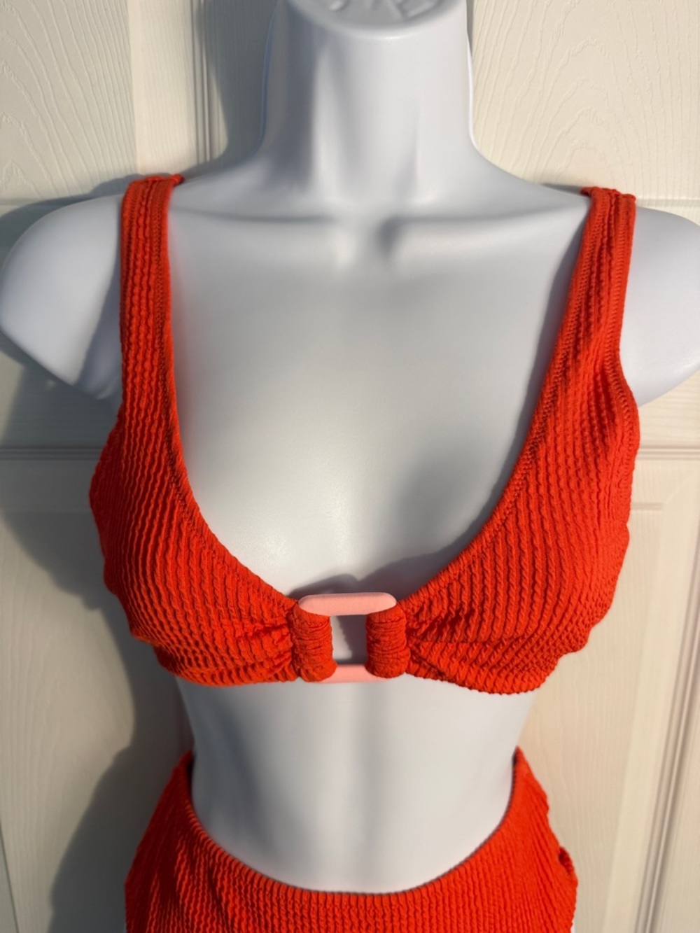 Aerie red/coral bikini set size medium - Picture 3 of 6
